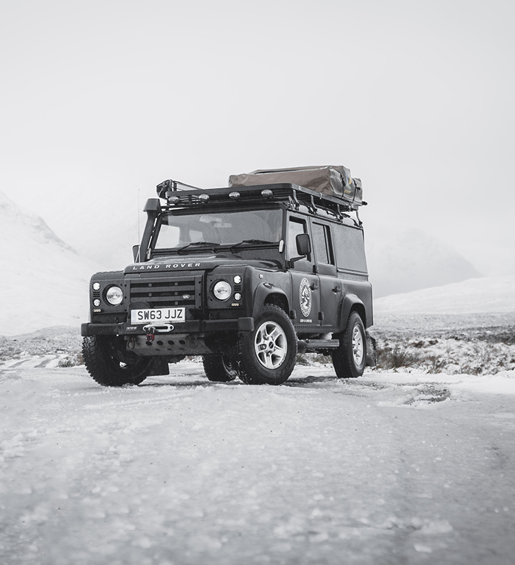 Overland Adventures Land Rover Defender Hire Northumberland